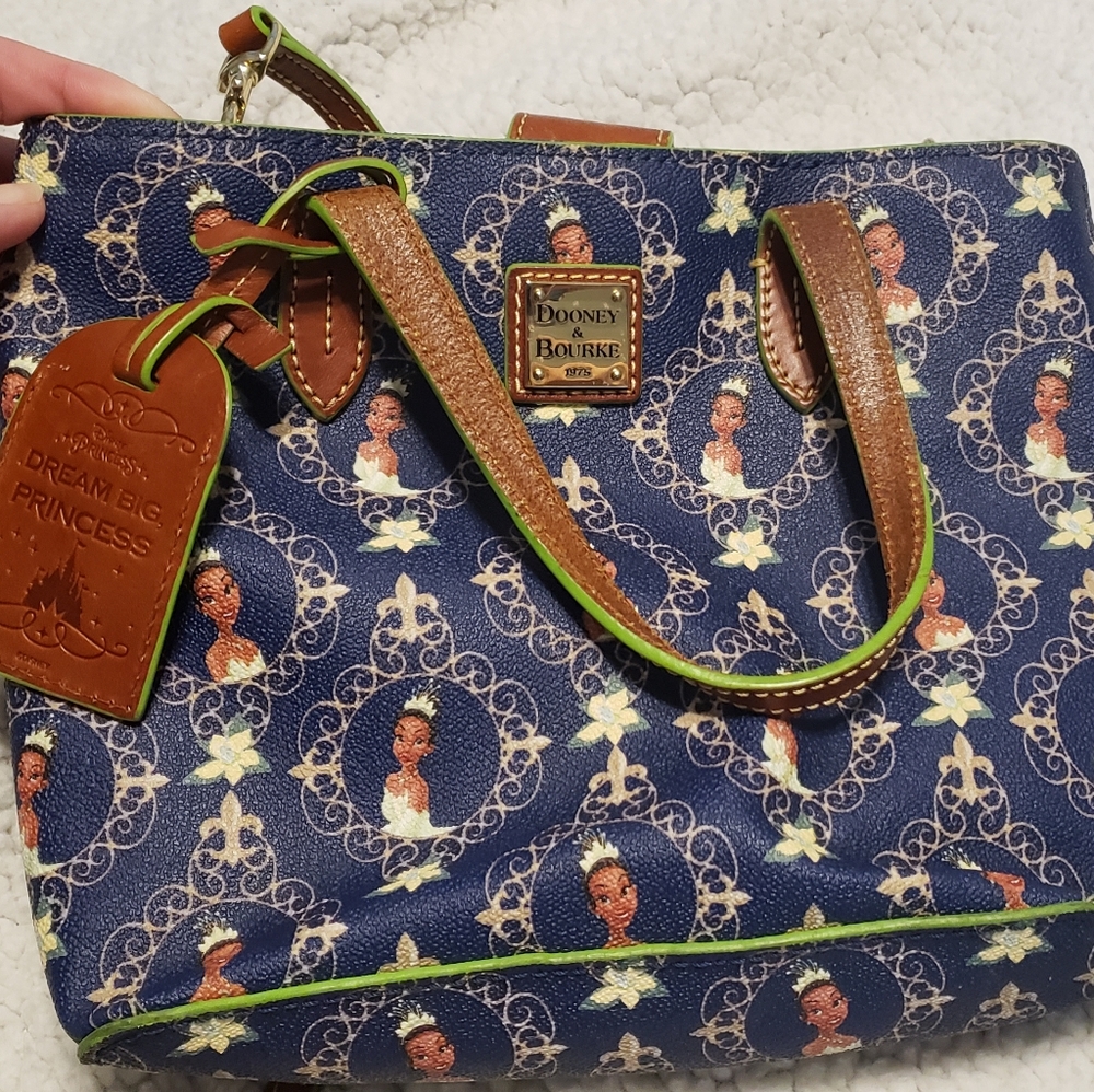 Small Dooney and Bourke Disney Princess Tiana purse
